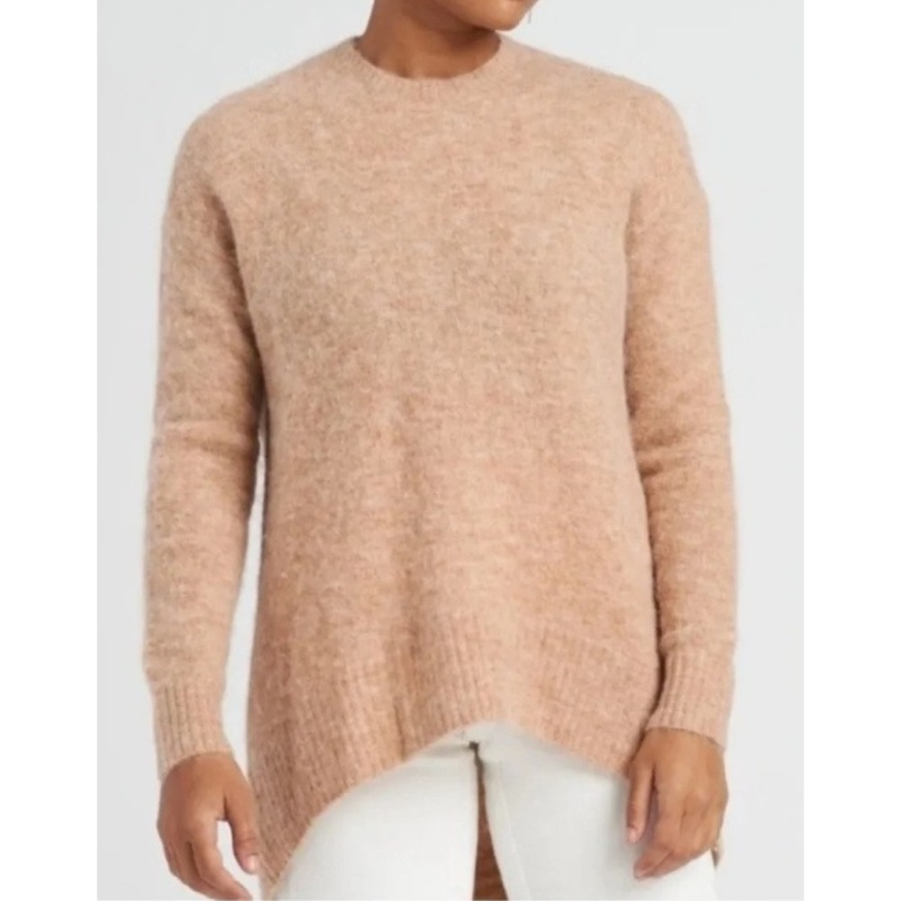 Universal Standard Mohair Wool Oversized Sweater Women S Tan Grandmacore Relaxed